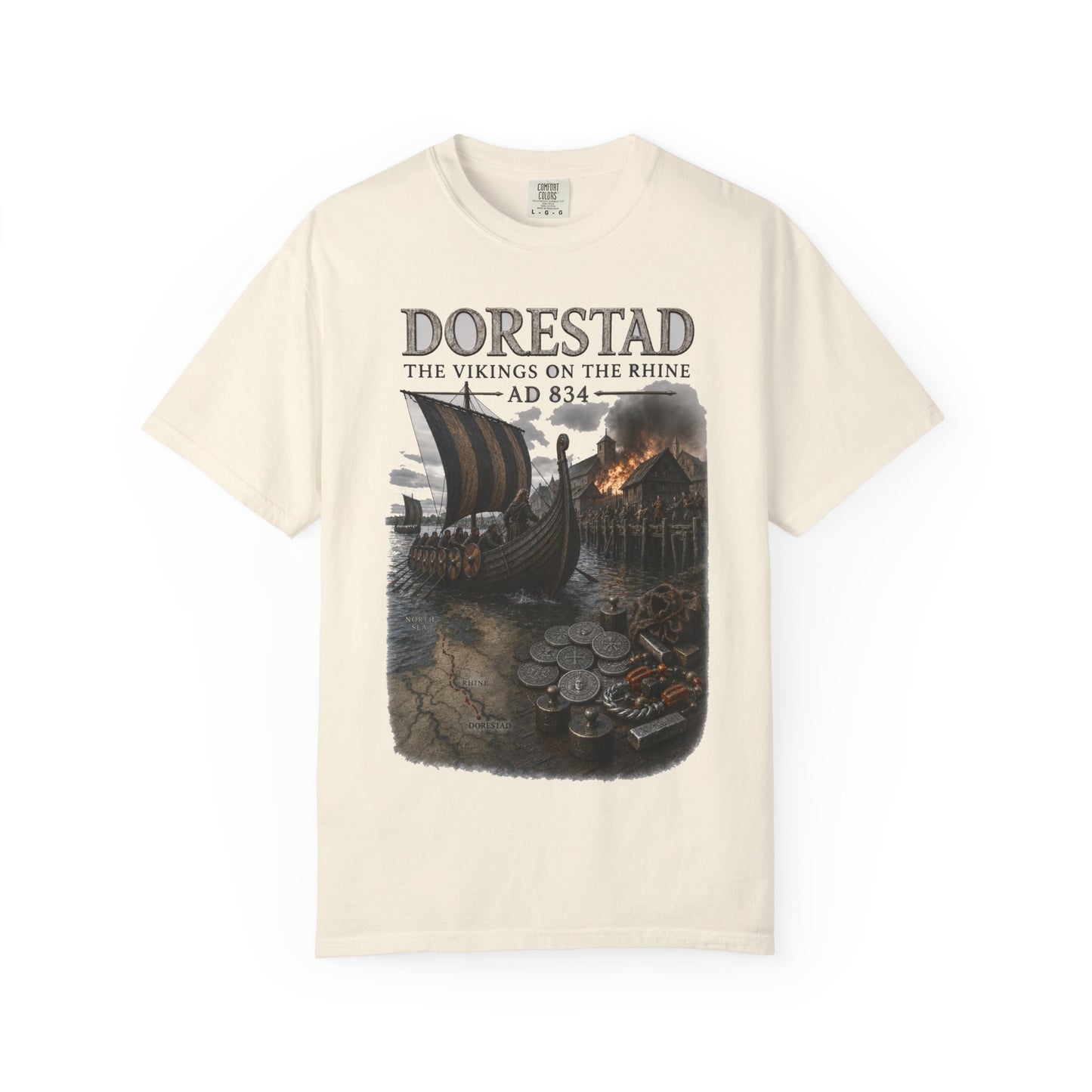 Dorestad T-Shirt — Vikings on the Rhine AD 834 Tee (WSoH)