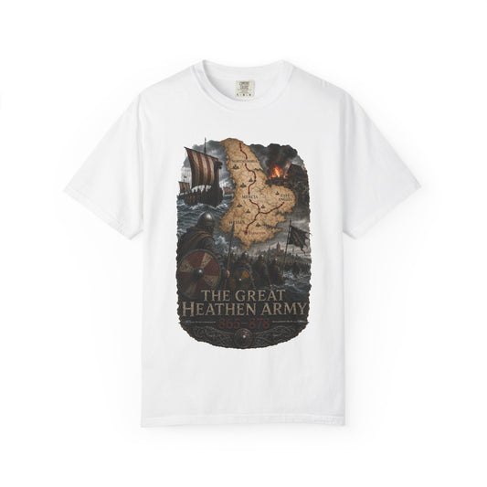 The Great Heathen Army T-Shirt — Viking Invasion Map Tee (WSoH)
