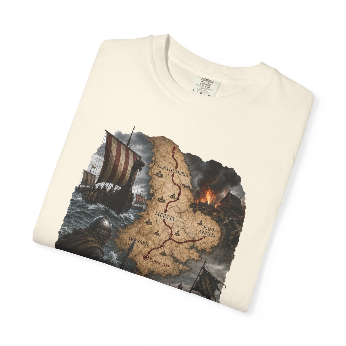 The Great Heathen Army T-Shirt — Viking Invasion Map Tee (WSoH)