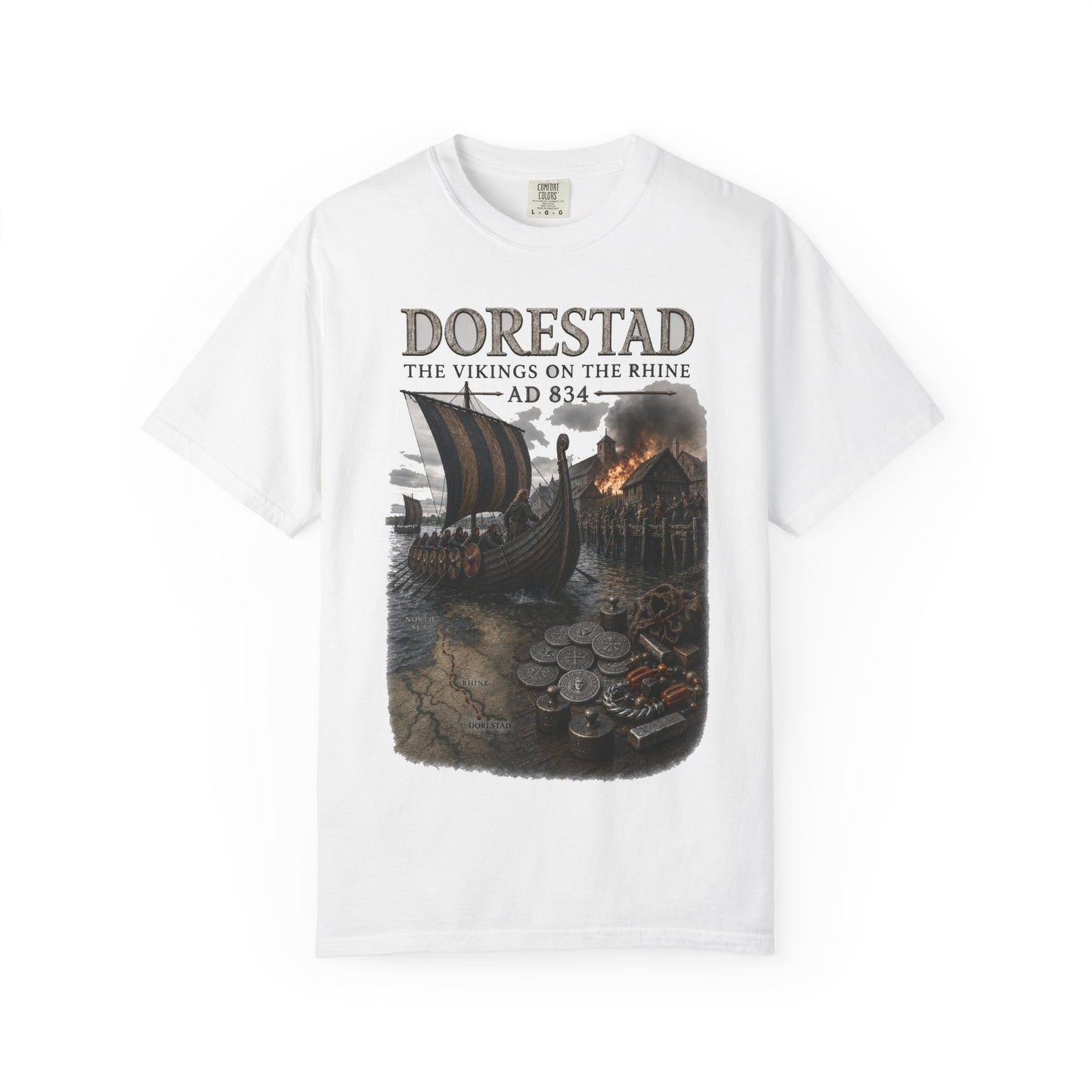 Dorestad T-Shirt — Vikings on the Rhine AD 834 Tee (WSoH)