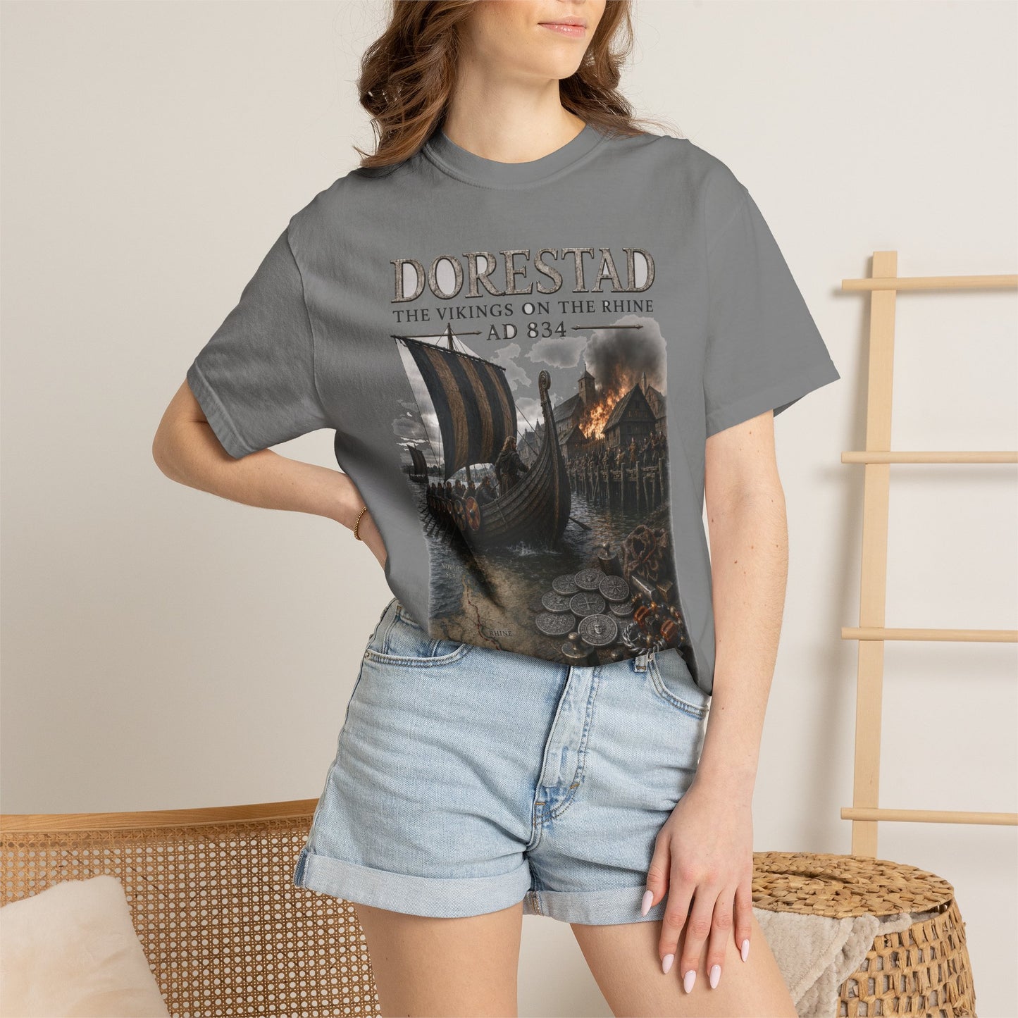 Dorestad T-Shirt — Vikings on the Rhine AD 834 Tee (WSoH)
