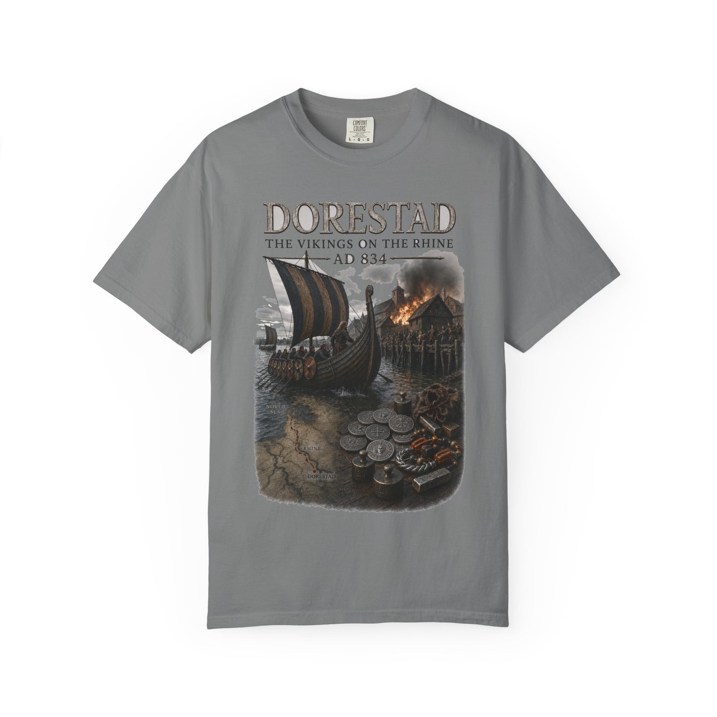 Dorestad T-Shirt — Vikings on the Rhine AD 834 Tee (WSoH)